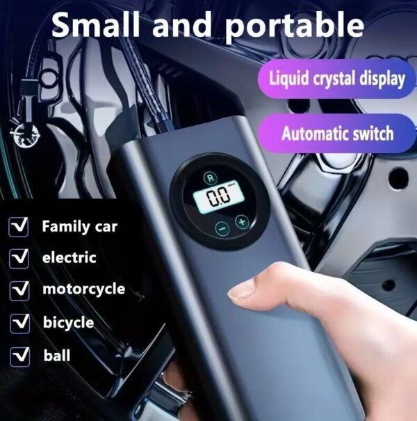 Car Tire Inflator Cordless Digital Display Rechargeable Tire Air Compressor - Image 7