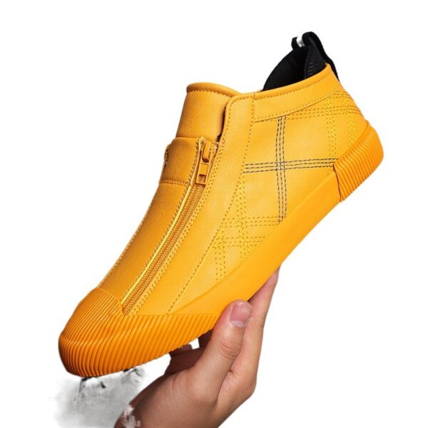 Leather Shoes Breathable Casual Fashion Low-top Sneakers - Image 6