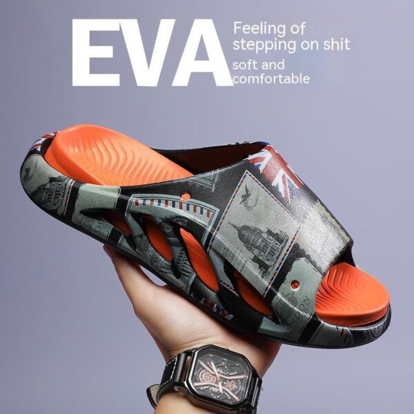 Men's Fashion Casual Outdoor Soft Bottom Sports Platform Slippers - Image 2