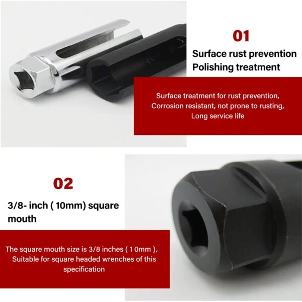 7x OXYGEN INJECTOR SENSOR SOCKET REMOVAL SET TOOL ENGINE 22MM27MM29MM 15-20 - Image 5