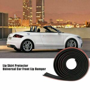 Universal Car Lip Skirt Protector Rubber Splitter Front Bumper Spoiler Side 2.5M