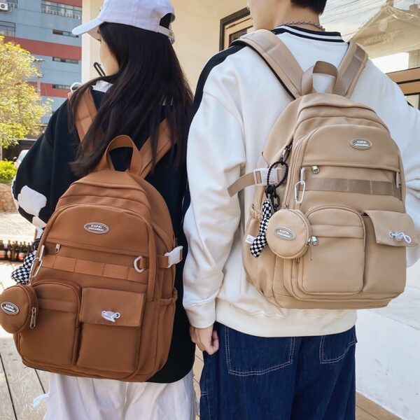 High School And College Student College Style Computer Bag Couple Backpack - Image 3