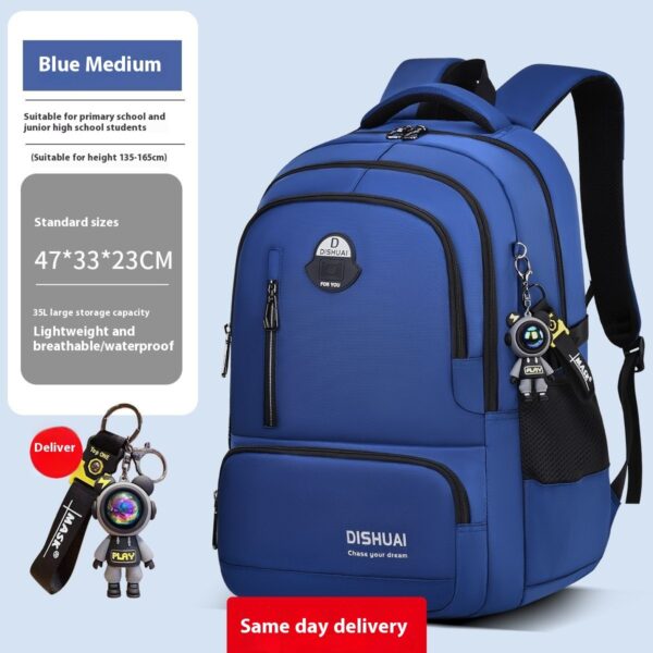 Backpack For Boys Large Capacity Lightweight - Image 6
