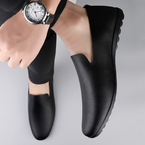 Men's Casual Leather Shoes Fashion Soft Gommino Low Top - Image 3