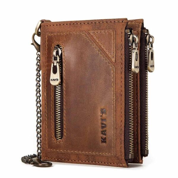 Men's Wallet Anti-theft Swiping RFID Leather Wallet Multifunctional - Image 3