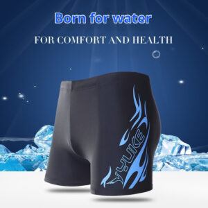 Men's Boxer Swimming Trunks Plus Size Swimsuit Swimming Cap Suit