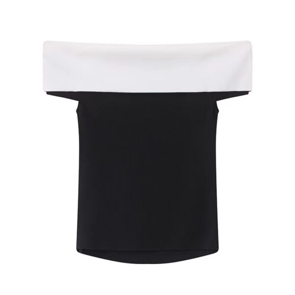 Elegant Boat-neck Knitwear Top For Women - Image 4