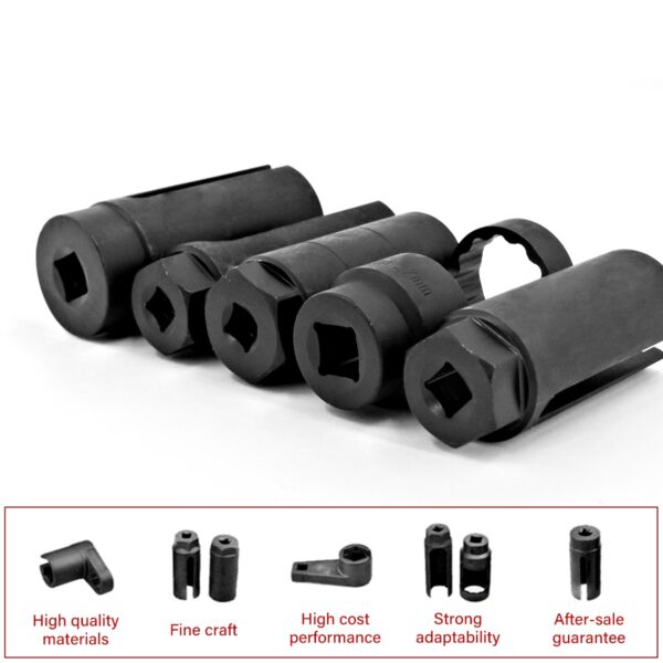 7x OXYGEN INJECTOR SENSOR SOCKET REMOVAL SET TOOL ENGINE 22MM27MM29MM 15-20 - Image 2