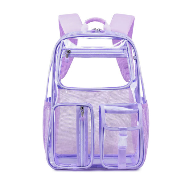 Transparent Jelly Pack Middle School Student Schoolbag Large Capacity Backpack - Image 2