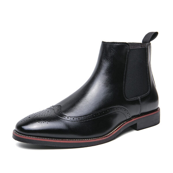 Autumn And Winter Fleece-lined Men's Plus Size Fashion Short Boots - Image 10
