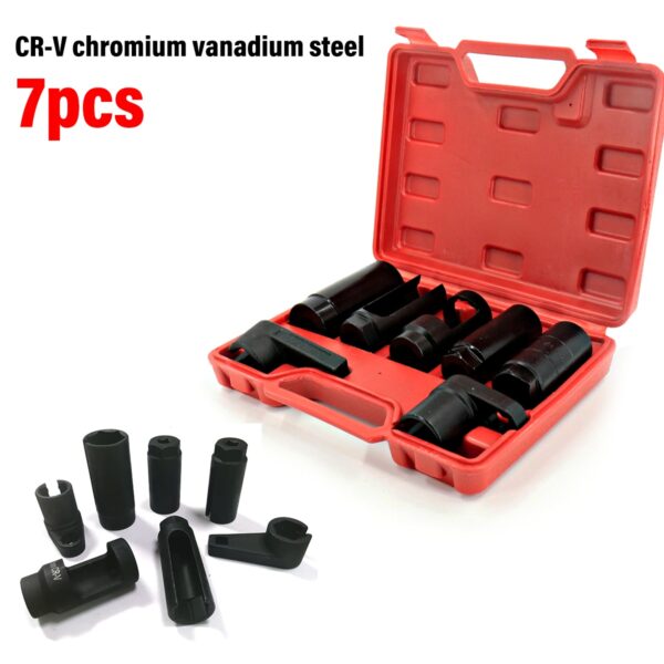 7x OXYGEN INJECTOR SENSOR SOCKET REMOVAL SET TOOL ENGINE 22MM27MM29MM 15-20 - Image 8