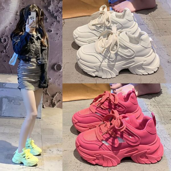 Height Increasing Thick Bottom Women's Sports Casual Shoes - Image 2
