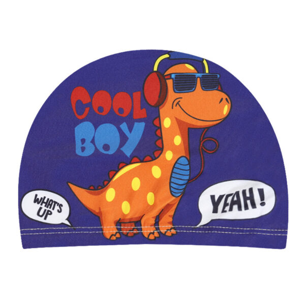 Children's Swimming Hat Printed Cartoon Comfortable Swimming Cloth Hat - Image 5