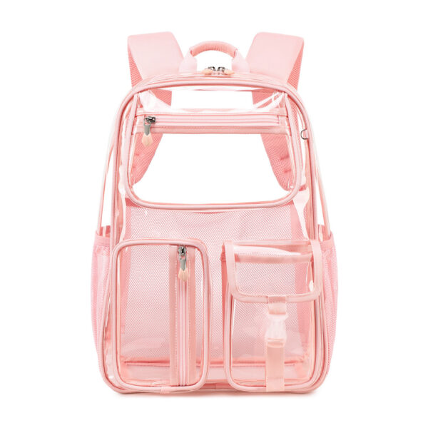 Transparent Jelly Pack Middle School Student Schoolbag Large Capacity Backpack - Image 4