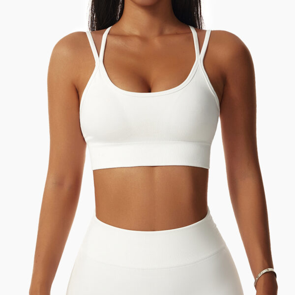 Shockproof Beauty Back Sportswear Seamless Gathering Vest Women - Image 9