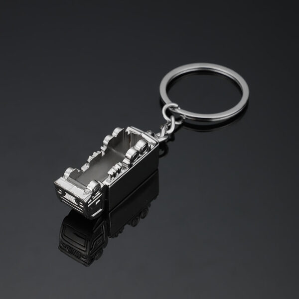 Creative Three-dimensional Truck Model Metal Keychains Car Advertising Pendant Accessories - Image 3