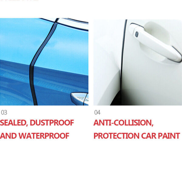 4.5M Car Door Boot Edge Protector Strip Trim U Shape Guard Seal Rubber Black UK - Image 2