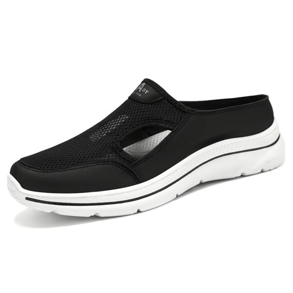 Men's Hollow-out Half Slippers Soft Bottom Comfortable Casual Shoes - Image 7