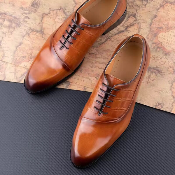 Men's Dress Shoes First Layer Cowhide Handmade - Image 4