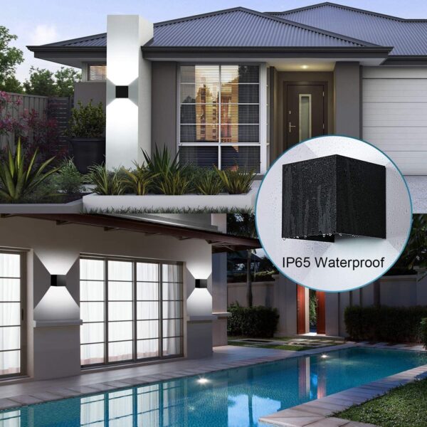 Modern LED Up Down Wall Lights Lighting Fixture Outdoor Indoor Lamp Lighting UK - Image 3