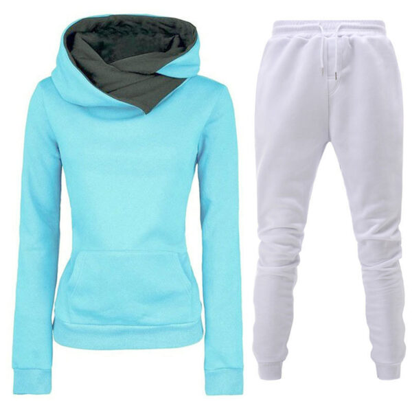 New Plush Hooded Sportswear Suit For Women - Image 3