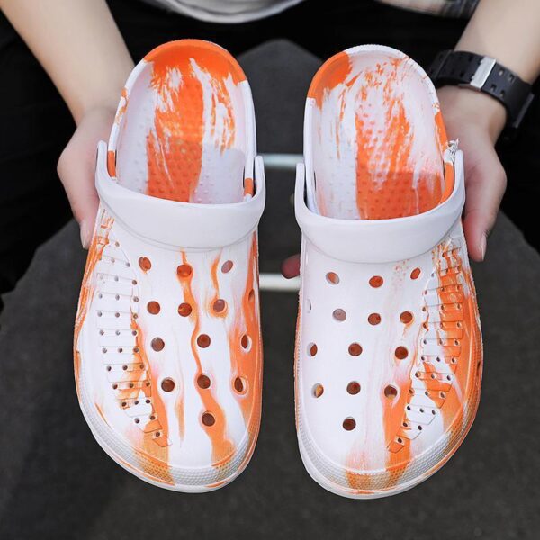 Summer Men's Thick Bottom EVA Twist Bottom Plus Size Beach Shoes - Image 4