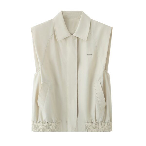 Early Autumn New Women's Clothing Fashionable All-match Casual Sleeveless Jacket Vest Coat - Image 2