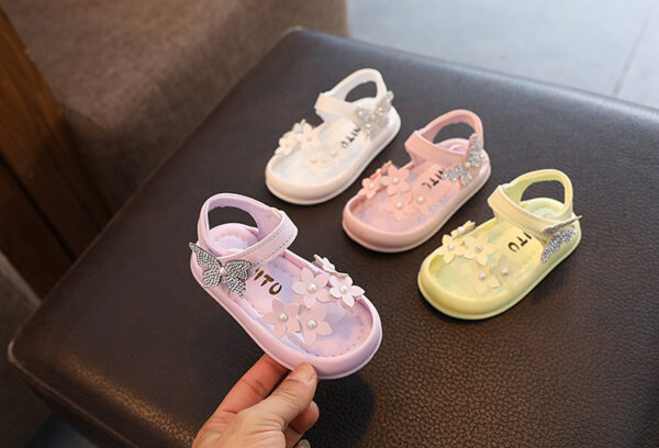 Little Kids' Princess Shoes Non-slip Soft-soled Baby Shoes - Image 9