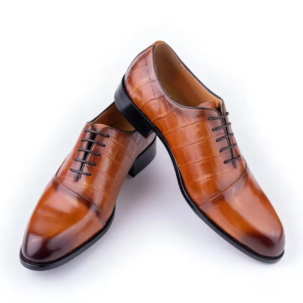 Men's Dress Shoes First Layer Cowhide Handmade - Image 6