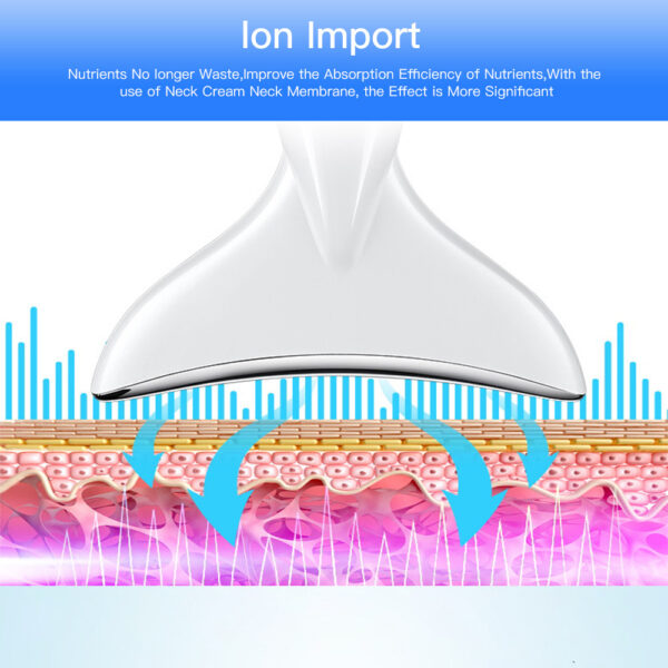 EMS Microcurrent Neck Face Beauty Device With 3 Colors LED Photon Therapy Skin Tighten Reduce Double Chin Face Lifting Devices - Image 3