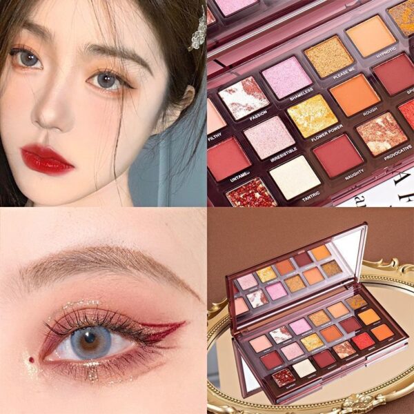 Makeup Palette 18 Color Eye Shadow Matte Bead Lazy Eye Shadow Palette - Image 6
