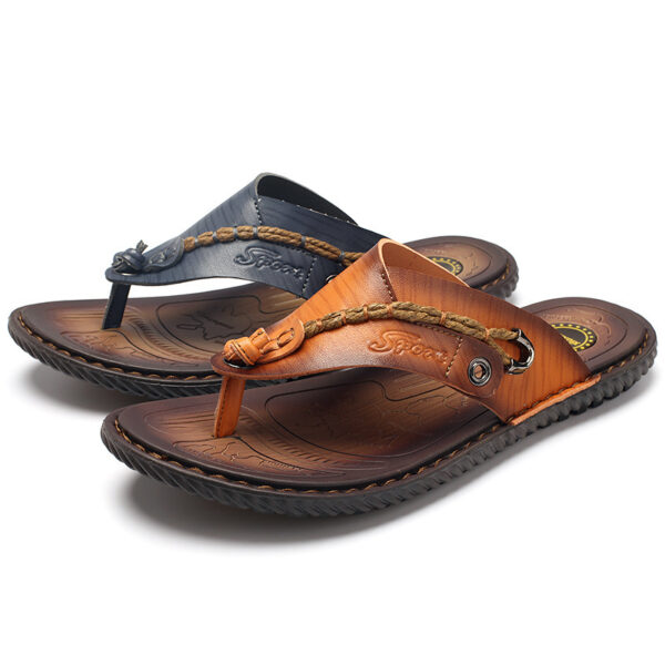 Plus Size Herringbone Outdoor Slippers - Image 2