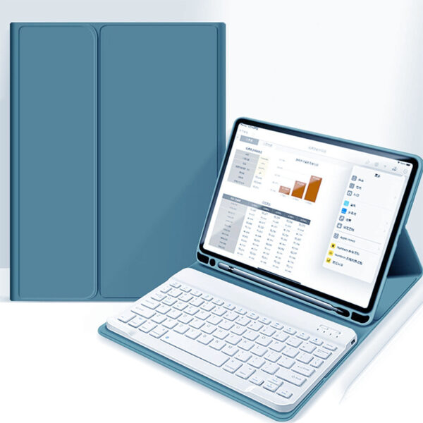 Suitable For Keyboard Protective Case Lightweight Built-in Left Pen Holder Bluetooth Keyboard Leather Sheath - Image 3