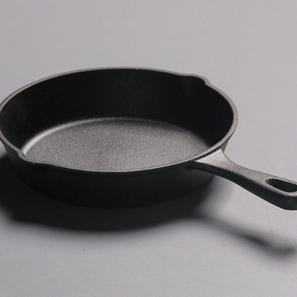 Set Of 3 Cast Iron Non Stick Skillet Griddle Cooking Pan Pre-Seasoned Frying Pan - Image 4