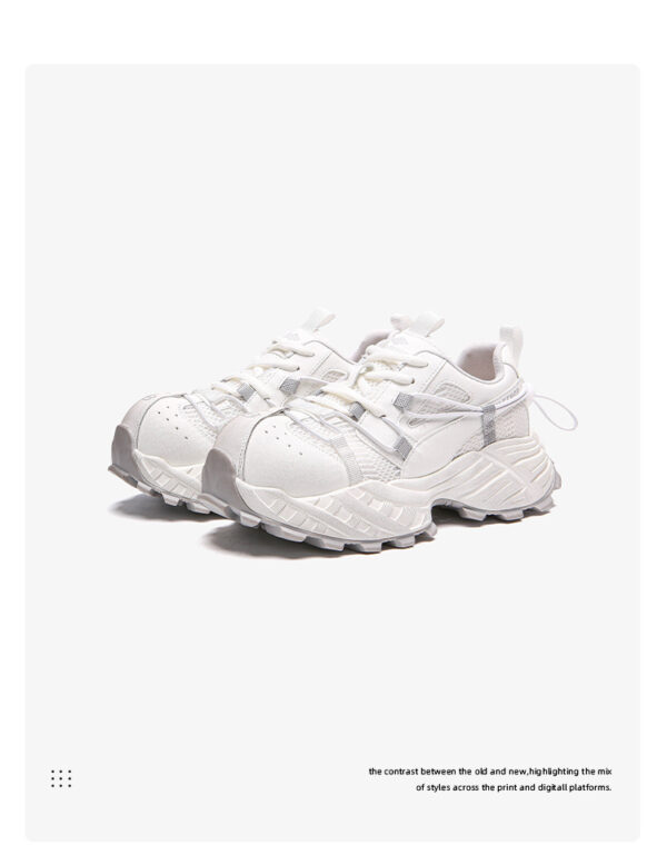 Breathable Mesh Foam Bottom Platform Dad Shoes - Image 5