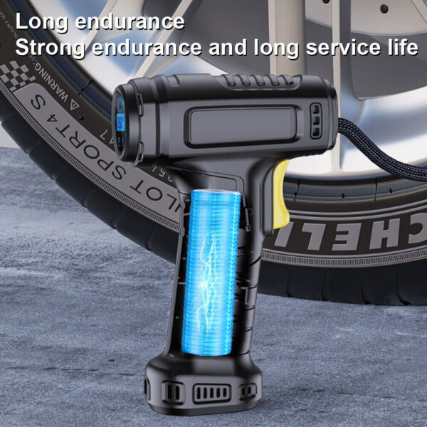 Car Tyre Inflator Cordless Digital USB Rechargeable Tire Air Compressor UK - Image 7