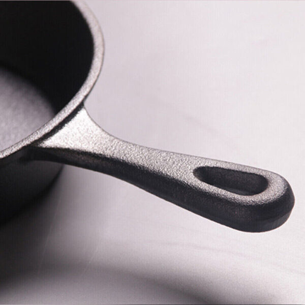 Set Of 3 Cast Iron Non Stick Skillet Griddle Cooking Pan Pre-Seasoned Frying Pan - Image 7