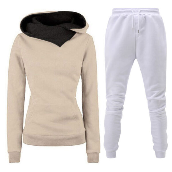 New Plush Hooded Sportswear Suit For Women - Image 2