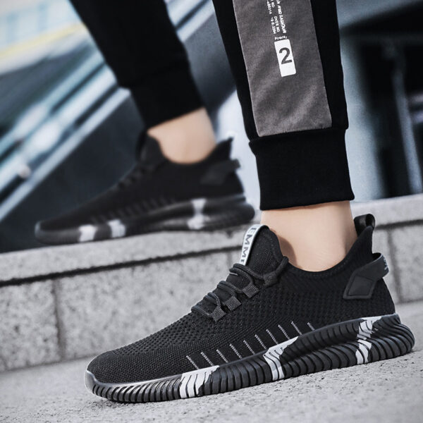 Mesh Sneakers Men Breathable Lightweight Running Shoes - Image 3