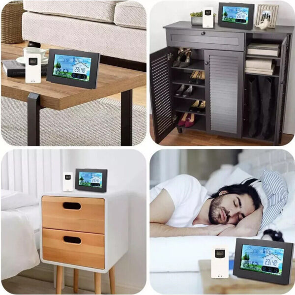 Wireless Weather Station Clock Digital Thermometer Temperature Indoor&Outdoor. - Image 5