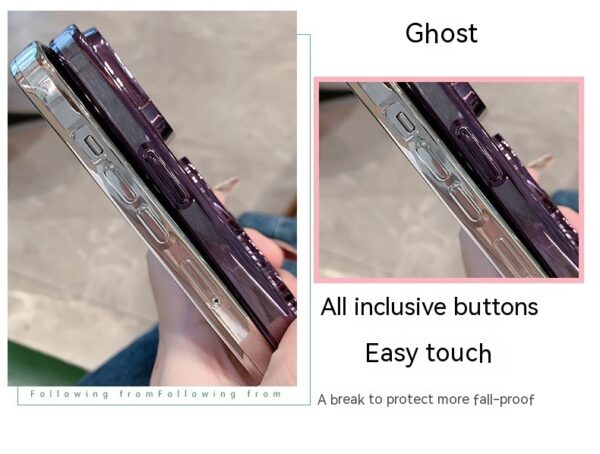 Plastic Electroplating Lens Protector Phone Case Year Quicksand Rabbit All-inclusive Drop-resistant - Image 6