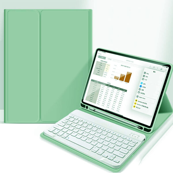 Suitable For Keyboard Protective Case Lightweight Built-in Left Pen Holder Bluetooth Keyboard Leather Sheath - Image 4