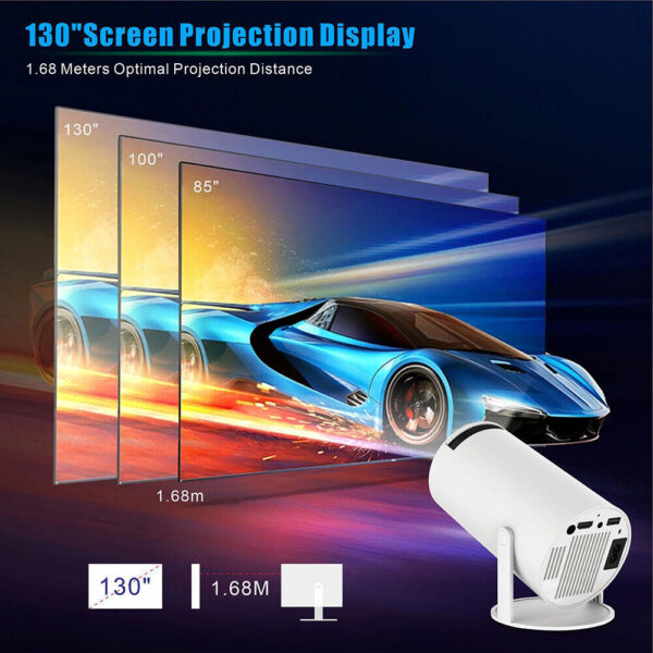 5G 4K Projector Smart HD LED WiFi Bluetooth HDMI USB Android Office Home Theater - Image 10