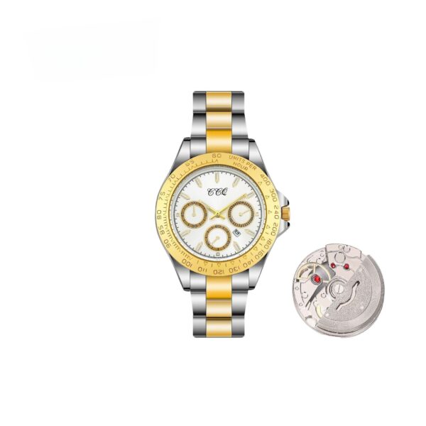 Fashion Gradually Gold Steel Watch - Image 3