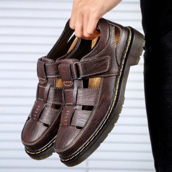 Leather Breathable Sandals Outdoor Leisure Mountaineering Shoes - Image 7