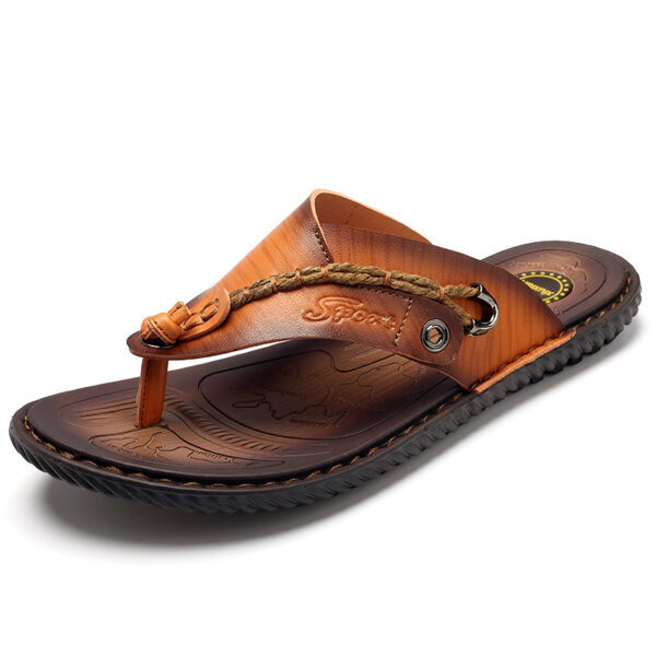 Plus Size Herringbone Outdoor Slippers - Image 5