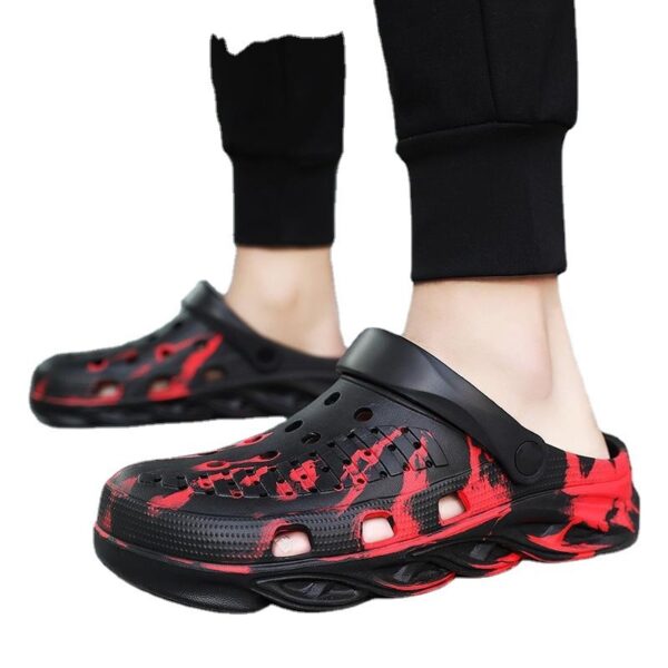 Summer Men's Thick Bottom EVA Twist Bottom Plus Size Beach Shoes - Image 2