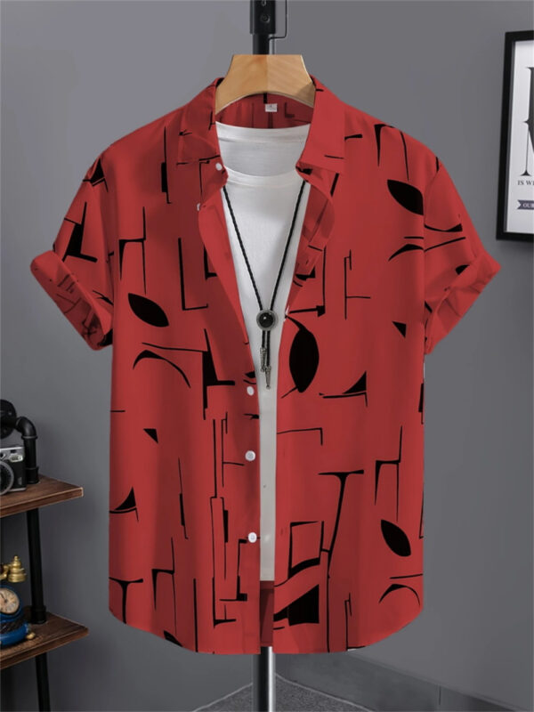 Men's 3D Printed All-matching Retro Fashion Shirt - Image 4