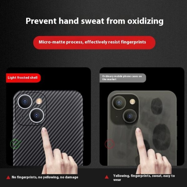 Carbon Fiber Pattern Ultra-thin Hard Shell Phone Case - Image 2