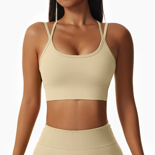 Shockproof Beauty Back Sportswear Seamless Gathering Vest Women - Image 10